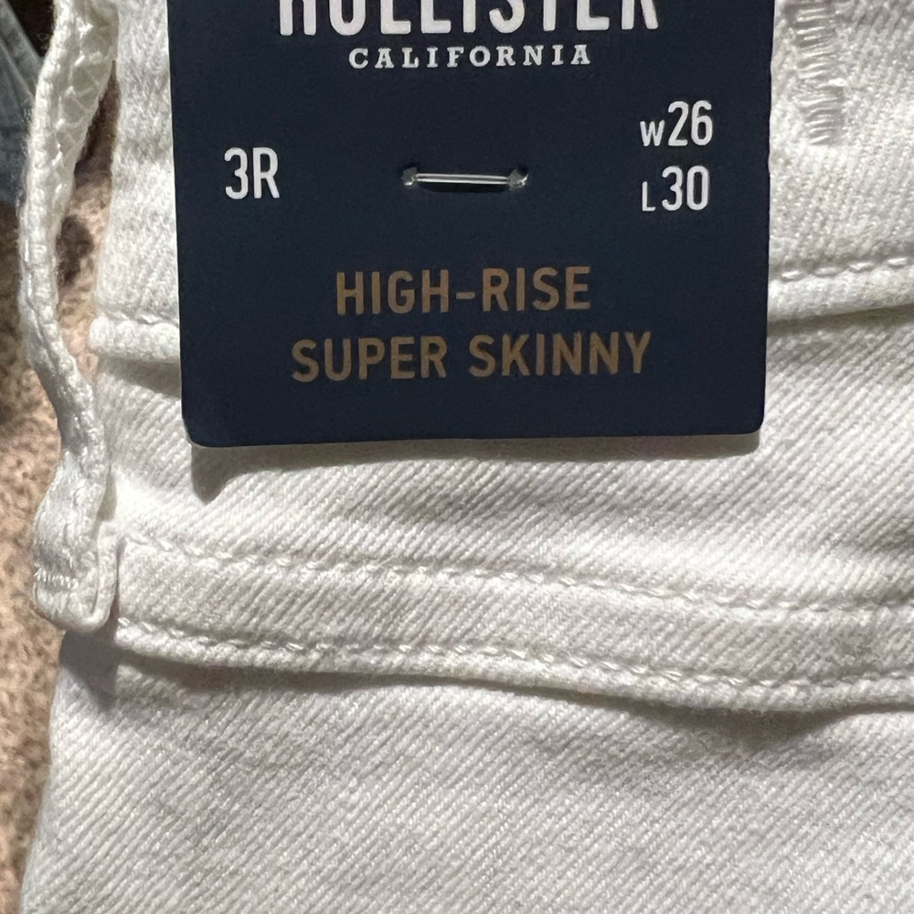 Hollister Kids High-Rise Super Skinny Jeans - White